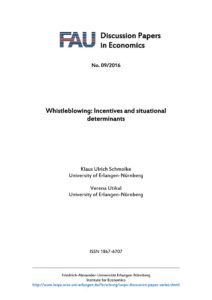 Whistleblowing Incentives and Situational Determinants